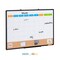 White-Brown-Black Aluminum Whiteboard & Cork Combo Board with Hooks